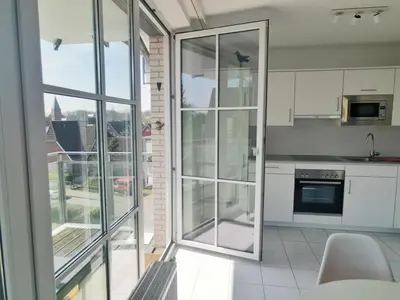 Küche/Küchenzeile in der Unterkunft Apartmentvermittlung Mehr als Meer - Objekt 18