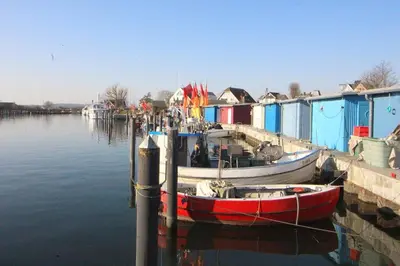 Blick auf einen Fluss in der Nähe der Ferienwohnung