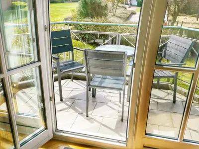 Ein Balkon oder eine Terrasse in der Unterkunft Apartmentvermittlung Mehr als Meer - Objekt 16