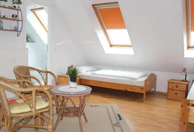 Ein Bett oder Betten in einem Zimmer der Unterkunft Apartmentvermittlung Mehr als Meer - Objekt 52