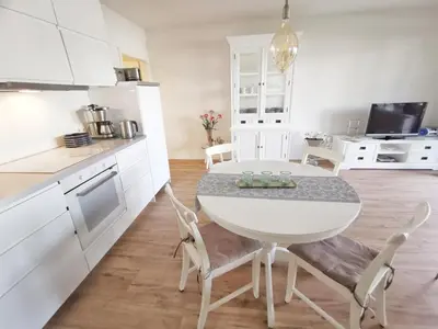 Küche/Küchenzeile in der Unterkunft Apartmentvermittlung Mehr als Meer - Objekt 26
