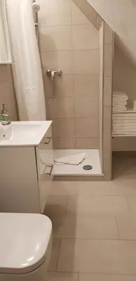 Ein Badezimmer in der Unterkunft FeWo Machedanz zentrumsnah & ruhig Timmendorfer Strand