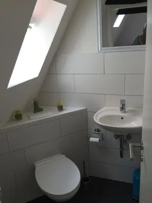 Ein Badezimmer in der Unterkunft Lübecker Ganghausperle Smart