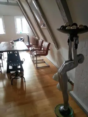 Ein Sitzbereich in der Unterkunft Babette Apartments