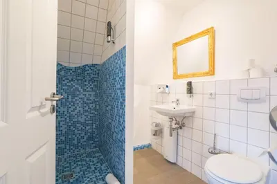 Ein Badezimmer in der Unterkunft Apartments im Einhornhaus