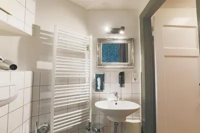 Ein Badezimmer in der Unterkunft Apartments im Einhornhaus