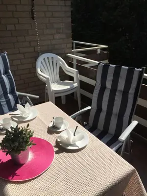 Ein Sitzbereich in der Unterkunft Feriendomizil Mien Droom