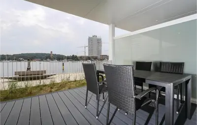 Blick auf einen Fluss in der Nähe der Ferienwohnung