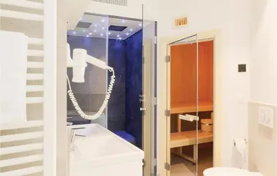 Ein Badezimmer in der Unterkunft Priwallpromenade 2, Whg 3
