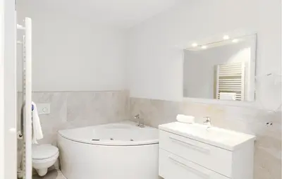 Ein Badezimmer in der Unterkunft Priwallpromenade 2, Whg 8