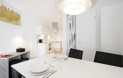 Küche/Küchenzeile in der Unterkunft Priwallpromenade 23, Whg 5