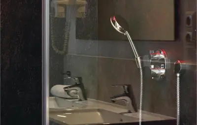 Ein Badezimmer in der Unterkunft Priwallpromenade 23, Whg 7