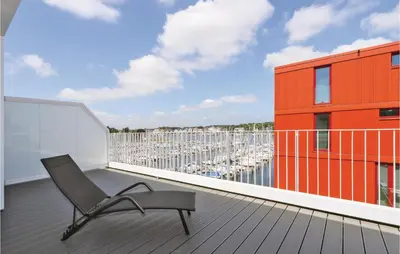 Ein Balkon oder eine Terrasse in der Unterkunft Priwallpromenade 23, Whg 11