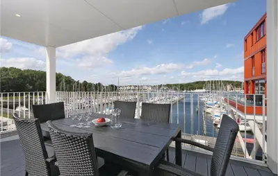 Ein Balkon oder eine Terrasse in der Unterkunft Priwallpromenade 27, Whg 5