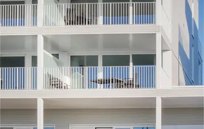Ein Balkon oder eine Terrasse in der Unterkunft Priwallpromenade 29, Whg 12