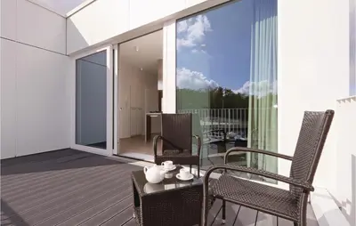 Ein Balkon oder eine Terrasse in der Unterkunft Priwallpromenade 31, Whg 26