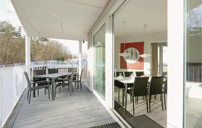Ein Balkon oder eine Terrasse in der Unterkunft Dünenvilla 9, Whg 2