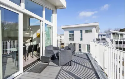 Ein Balkon oder eine Terrasse in der Unterkunft Dünenvilla 9, Whg 5