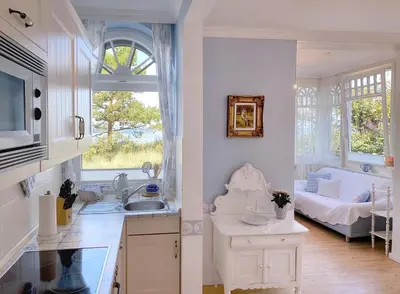 Küche/Küchenzeile in der Unterkunft Villa Hansa am Meer
