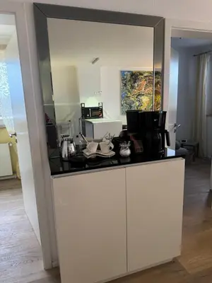 Küche/Küchenzeile in der Unterkunft Tiffany´s Ferienapartments sind alles, außer... gewöhnlich!!!