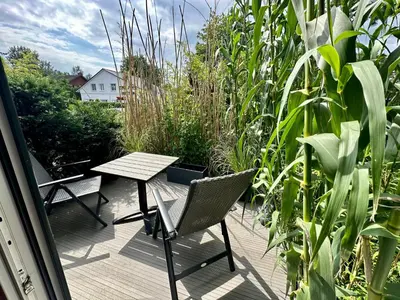 Ein Garten an der Unterkunft Seaside-Townhouse