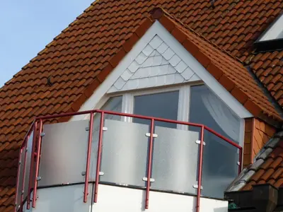 Das Gebäude in dem sich die Ferienwohnung befindet