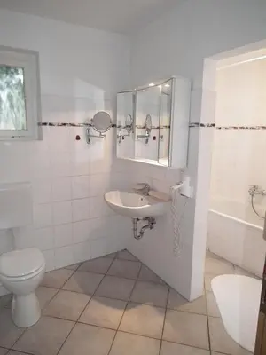 Ein Badezimmer in der Unterkunft Landhaus Dreesen