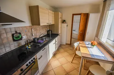Küche/Küchenzeile in der Unterkunft Ferienhaus Abendsonne
