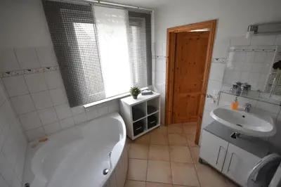 Ein Badezimmer in der Unterkunft Ferienhaus Abendsonne