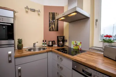 Küche/Küchenzeile in der Unterkunft ancora Marina Haus 2 Nr 05, Typ 1
