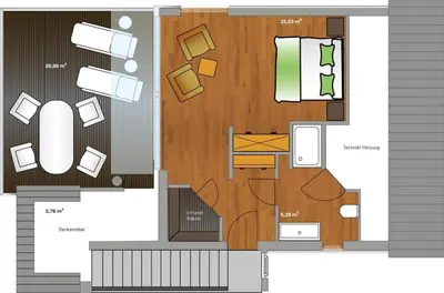 Grundriss der Unterkunft KYST 54°10 Floating Home 1