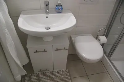 Ein Badezimmer in der Unterkunft Seeblick Bad Segeberg