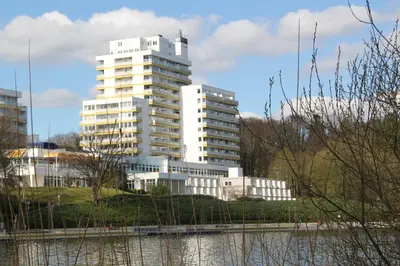 Das Gebäude in dem sich die Ferienwohnung befindet