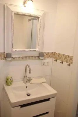 Ein Badezimmer in der Unterkunft Strandperle 5