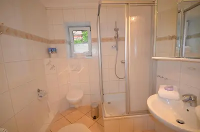 Ein Badezimmer in der Unterkunft Ostseehaus Dreesen
