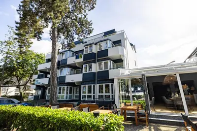 Das Gebäude in dem sich das Hotel befindet
