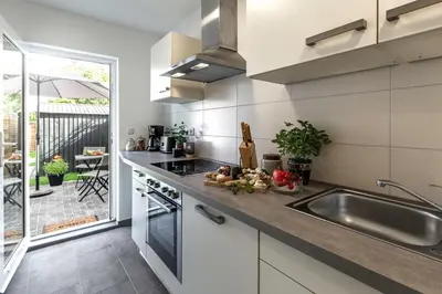 Küche/Küchenzeile in der Unterkunft Arkadia Apartments-Schwissel-Bad Segeberg