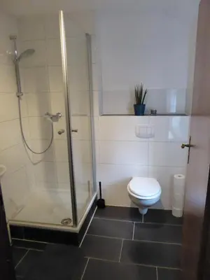 Ein Badezimmer in der Unterkunft Ostseeferienwohnung Storchennest