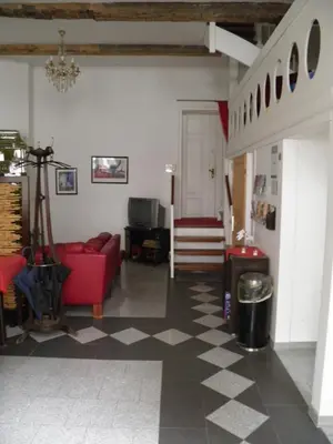 Ein Sitzbereich in der Unterkunft Ferienhaus Wiethüchter
