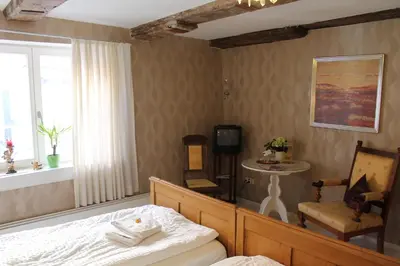 Ein Bett oder Betten in einem Zimmer der Unterkunft Ferienhaus Wiethüchter