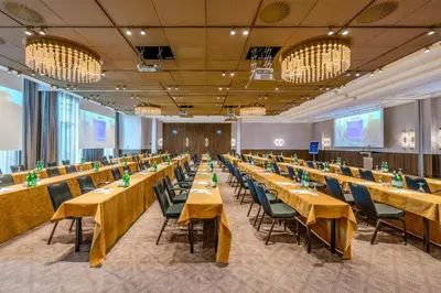 Der Geschäftsbereich oder Konferenzraum in der Unterkunft Radisson Blu Senator Hotel, Lübeck