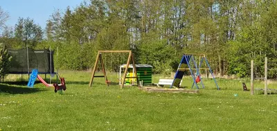Ein Kinderspielbereich in der Unterkunft Haus Seeblick