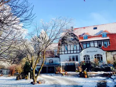 romantische Ferienwohnung Sachsenhof 1 im Winter