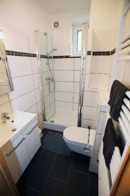 Ein Badezimmer in der Unterkunft Jessop Haus