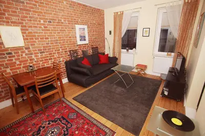 Ein Sitzbereich in der Unterkunft Jessop Haus