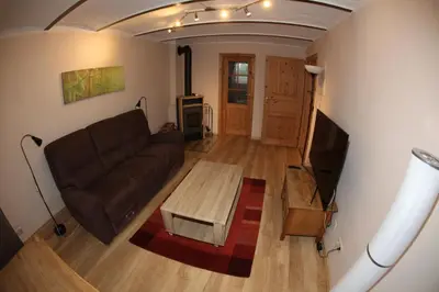 Ein Sitzbereich in der Unterkunft Jessop Haus