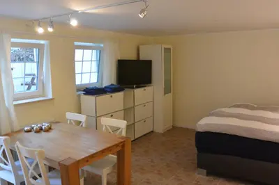 TV/Unterhaltungsangebot in der Unterkunft Ferienwohnung am Meer
