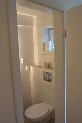Ein Badezimmer in der Unterkunft Ferienwohnung am Meer