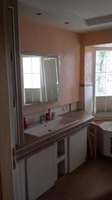 Küche/Küchenzeile in der Unterkunft Ferienwohnung am Meer