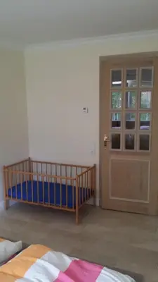 Ein Bett oder Betten in einem Zimmer der Unterkunft Ferienwohnung am Meer
